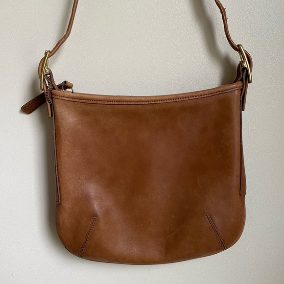 Coach Vintage Tan Slimline Leather Shoulder Bag